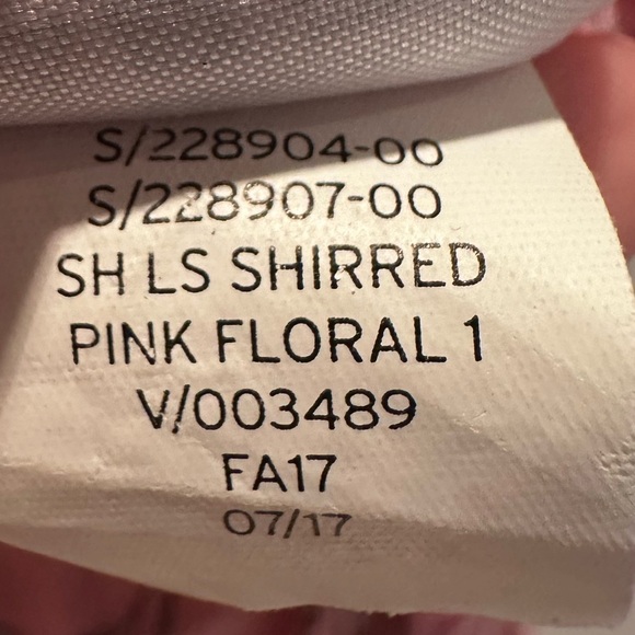 Gap Pink Floral Ruffled Blouse Top Size XS - Picture 5 of 5